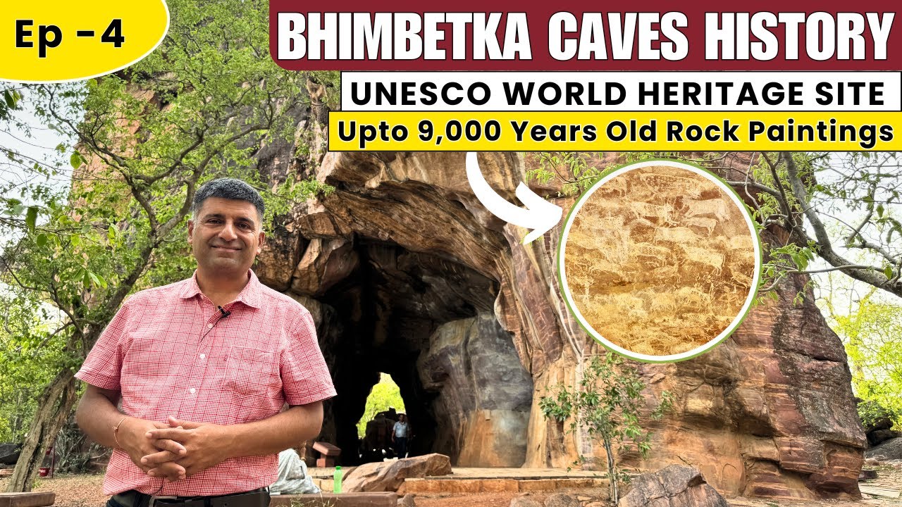 EP - 4 Bhimbetka Rock Shelters & Caves, Bhojpur Temple History | Tourism village of MP - Sabarvani.