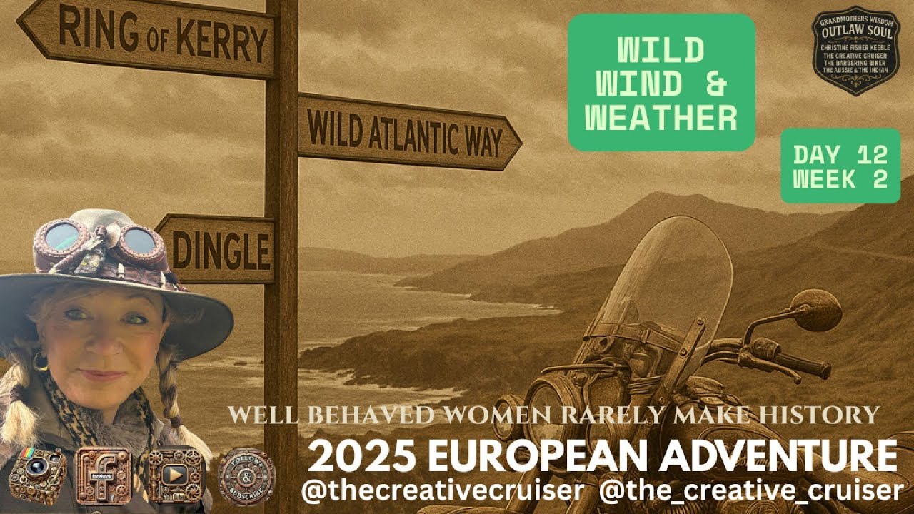 DAY 12 - RING OF KERRY - WILD ATLANTIC WAY - DINGLE - INDIAN CHIEF VINTAGE RIDES THE WILD
