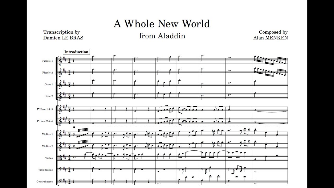 A Whole New World - Orchestral Transcription (Film Version)