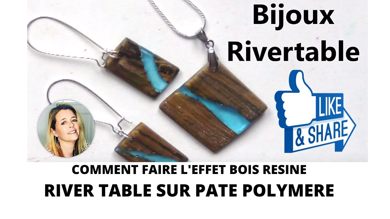 comment faire des bijoux RIVER TABLE POLYMERE ET RESIN?