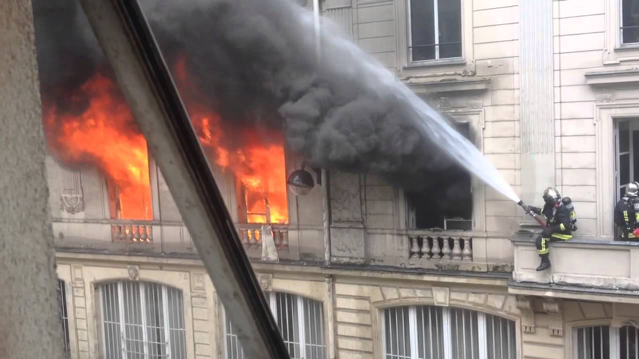 Intervention des pompiers à Paris