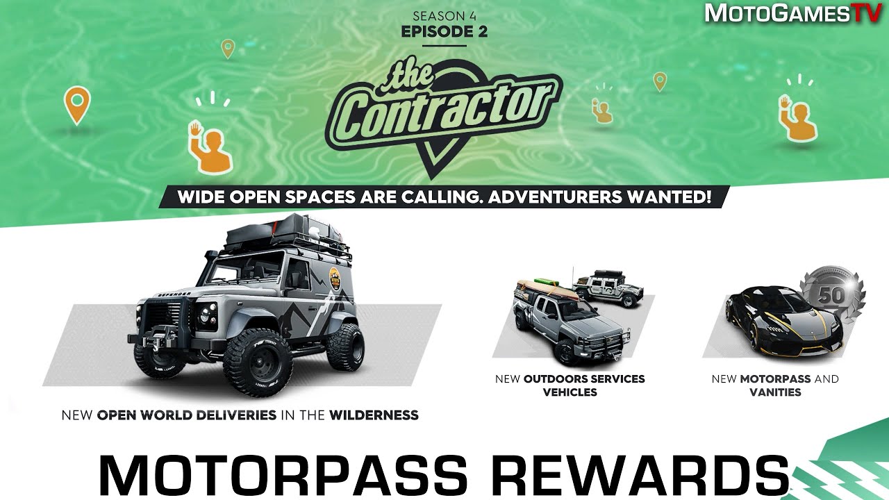 The Crew 2 - All Motorpass Rewards from Season 4 Episode 2 - The Contractor