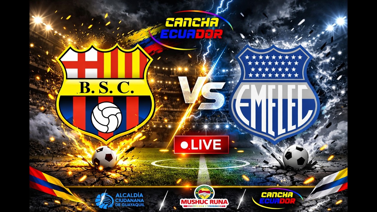 🛑 EN VIVO - PARTIDO BARCELONA SC VS CS EMELEC | FECHA 3 - FASE 1 | LIGA ECUABET 2026 | Formato AUDIO