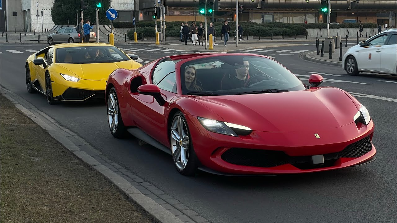 Carspotting in Warsaw #35 | Countach, DBS 770 Ultimate, F8 Spider, AMG GT-R, Huracan Tecnica