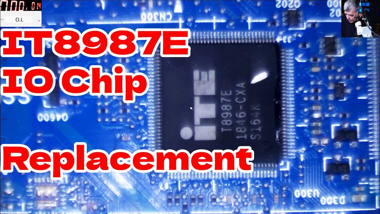 HP 14-cm0598 неисправен, нет питания, ремонт - замена микросхемы SIO/EC/Startup IT8987