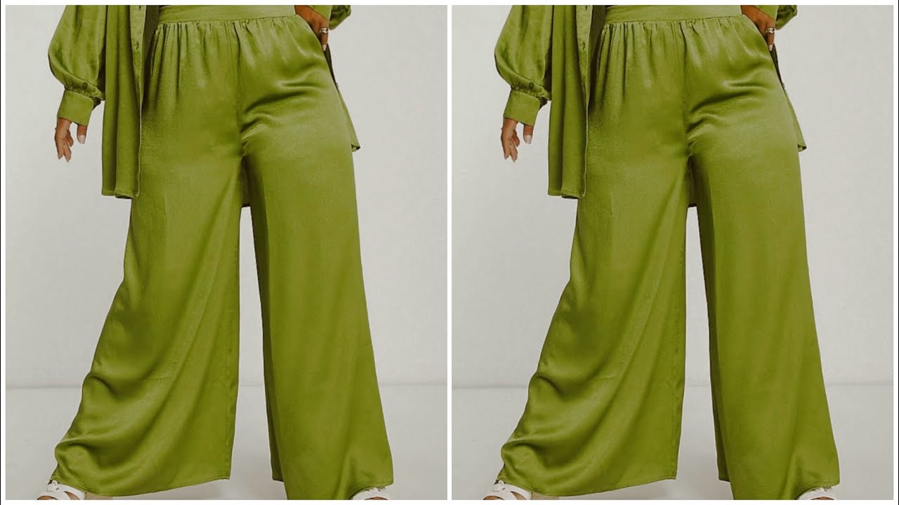 Very Easy Rushed Palazzo TrousersCutting and Sewing