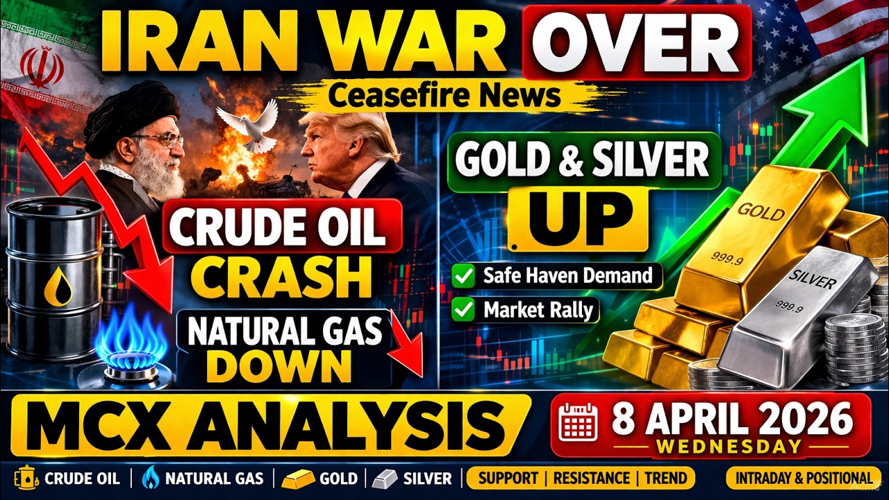 Crude Oil, Natural Gas, Gold & Silver Analysis Today | MCX Commodity Outlook | 8 April 2026 Big News