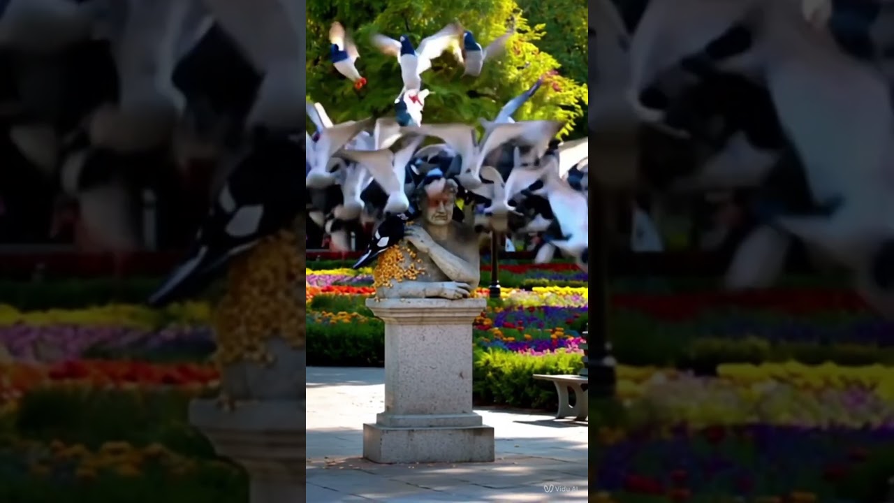 Statue Escape ,The Great Statue Escape in the Park | Funny AI Animation Short 