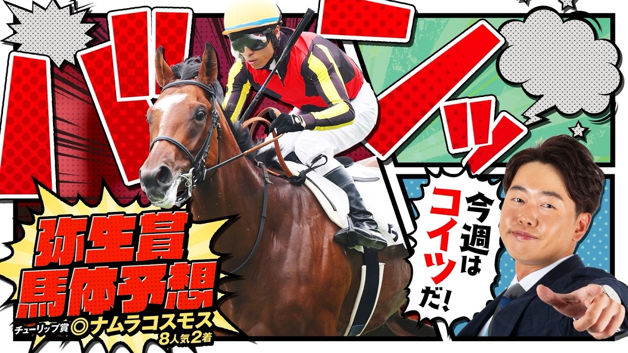 【弥生賞 2026】チューリップ賞は◎ナムラコスモスが8人気2着！今週も過去傾向に合致した妙味十分の1頭で本命勝負！