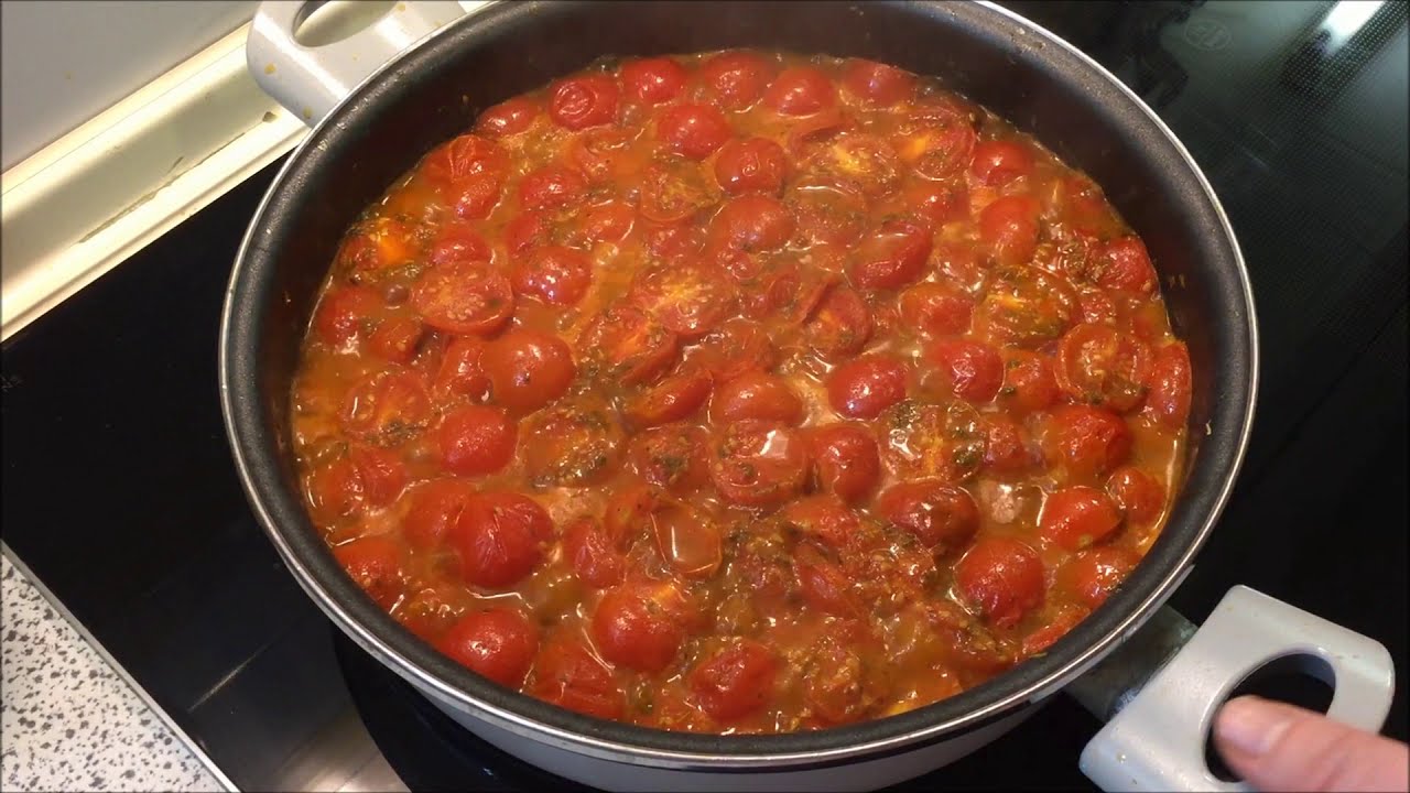 TOMATES CHERRY CONFITADOS CON ORÉGANO Y ALBAHACA