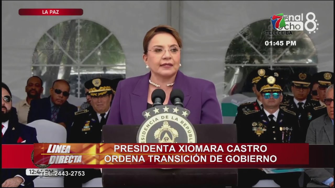 Presidenta Xiomara Castro ordena nuevamente la transición de gobierno