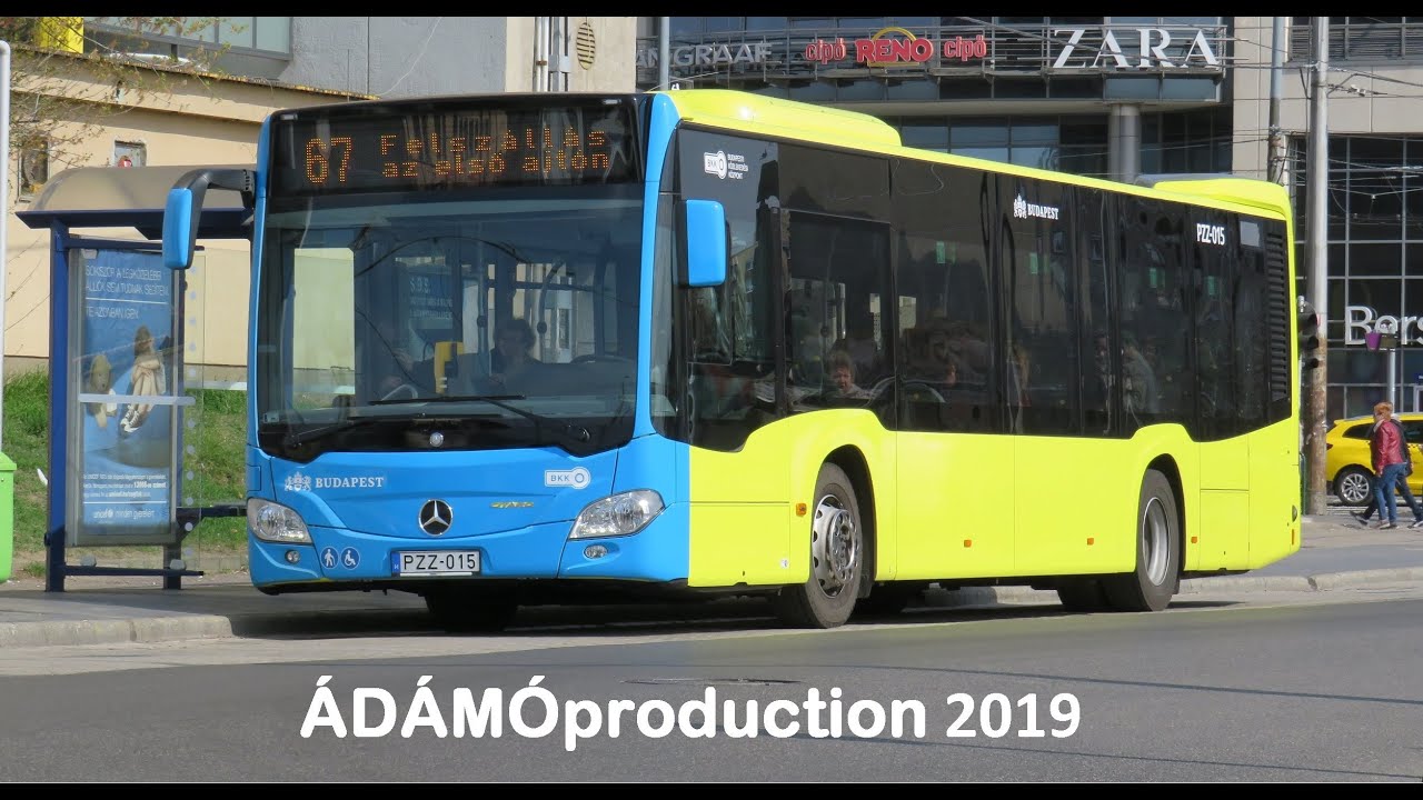 Utazás Hybrid Citaroval a 67-es busz vonalán (PZZ-015) HD