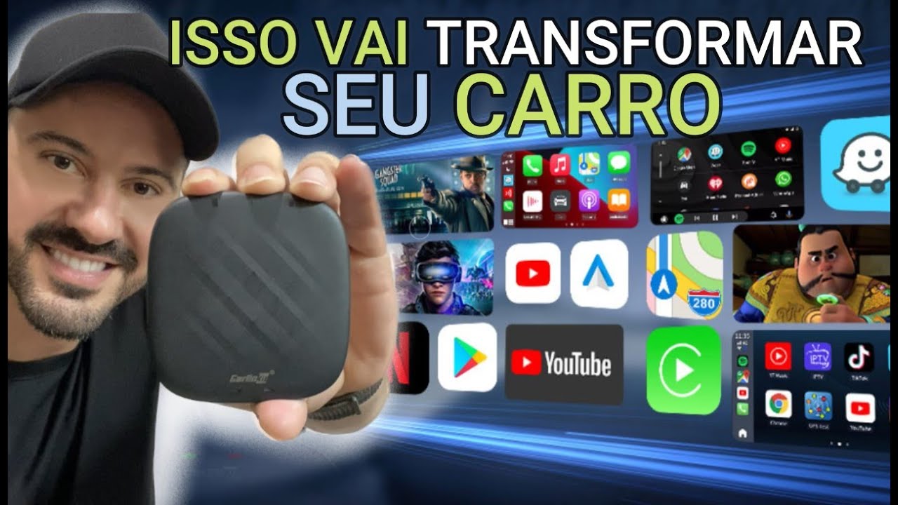 Como Deixar seu Carro INTELIGENTE, Acesso a Assistente DE VOZ, TV, YouTube, Netflix E MUITO MAIS!!