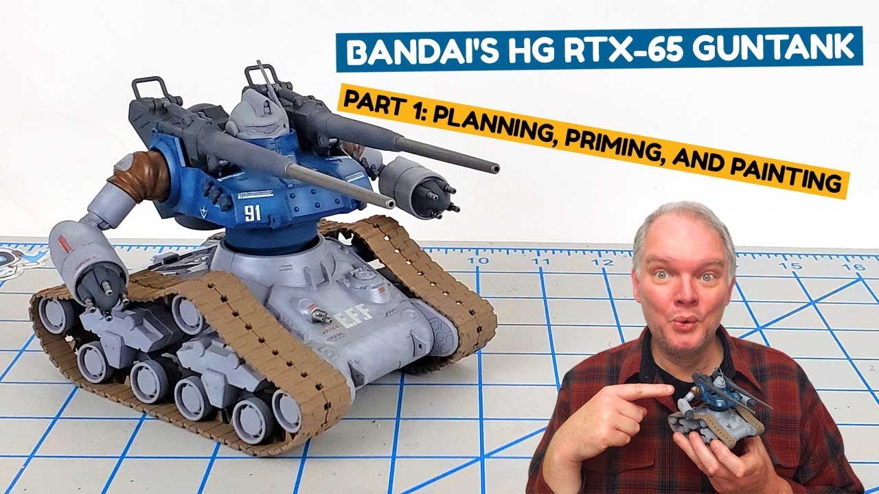 Bandai's HG RTX-65 Guntank Early Type Part 1: Planning, Priming, And Painting