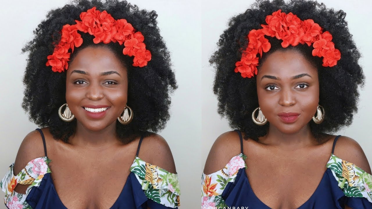 AMARA LA NEGRA love & hiphop inspired Hair tutorial || Hanging Bantu knots on 4c hair
