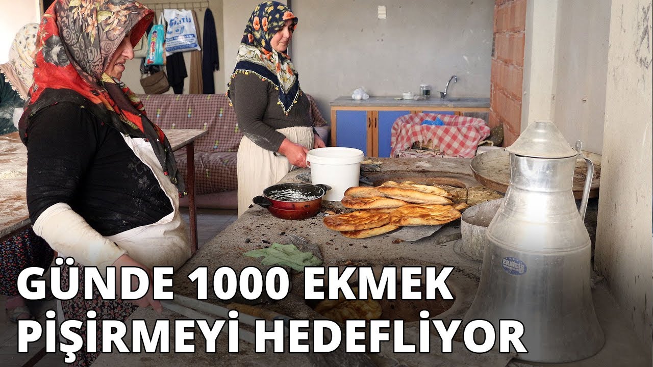 Borç parayla kurduğu tandırda 500 ekmek üretiyor