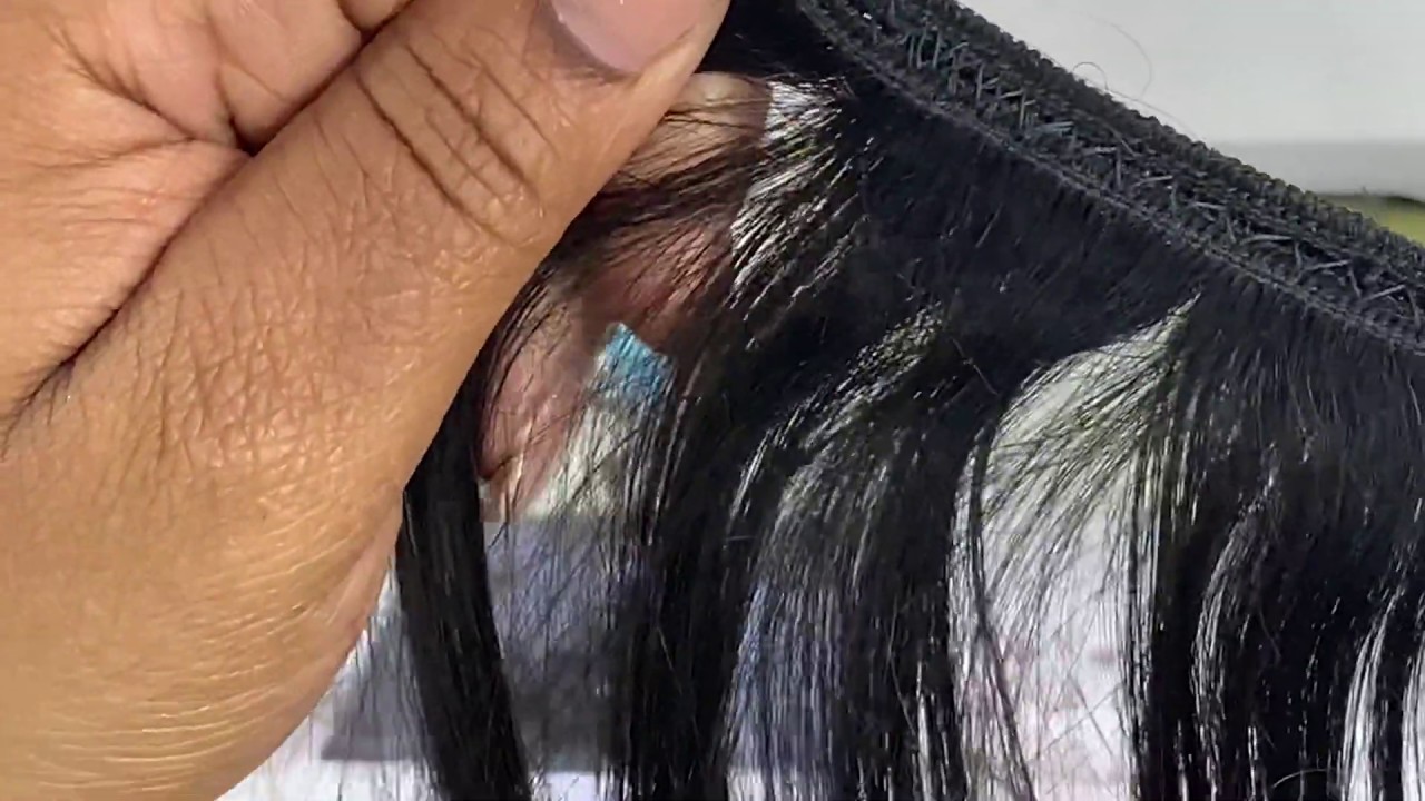 Making a wig on a sewing machine : how to double your wefts