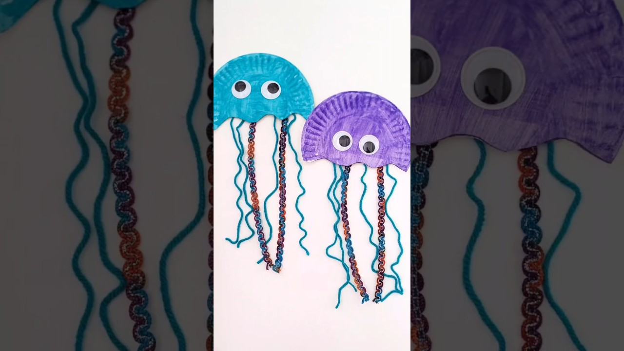 Paper Plate Jellyfish Craft for Kids 
