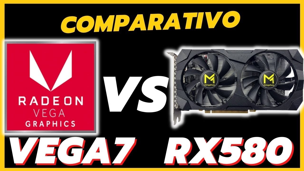 VEGA 7 VS RX 580 MINGZHOU TESTE COMPARATIVO