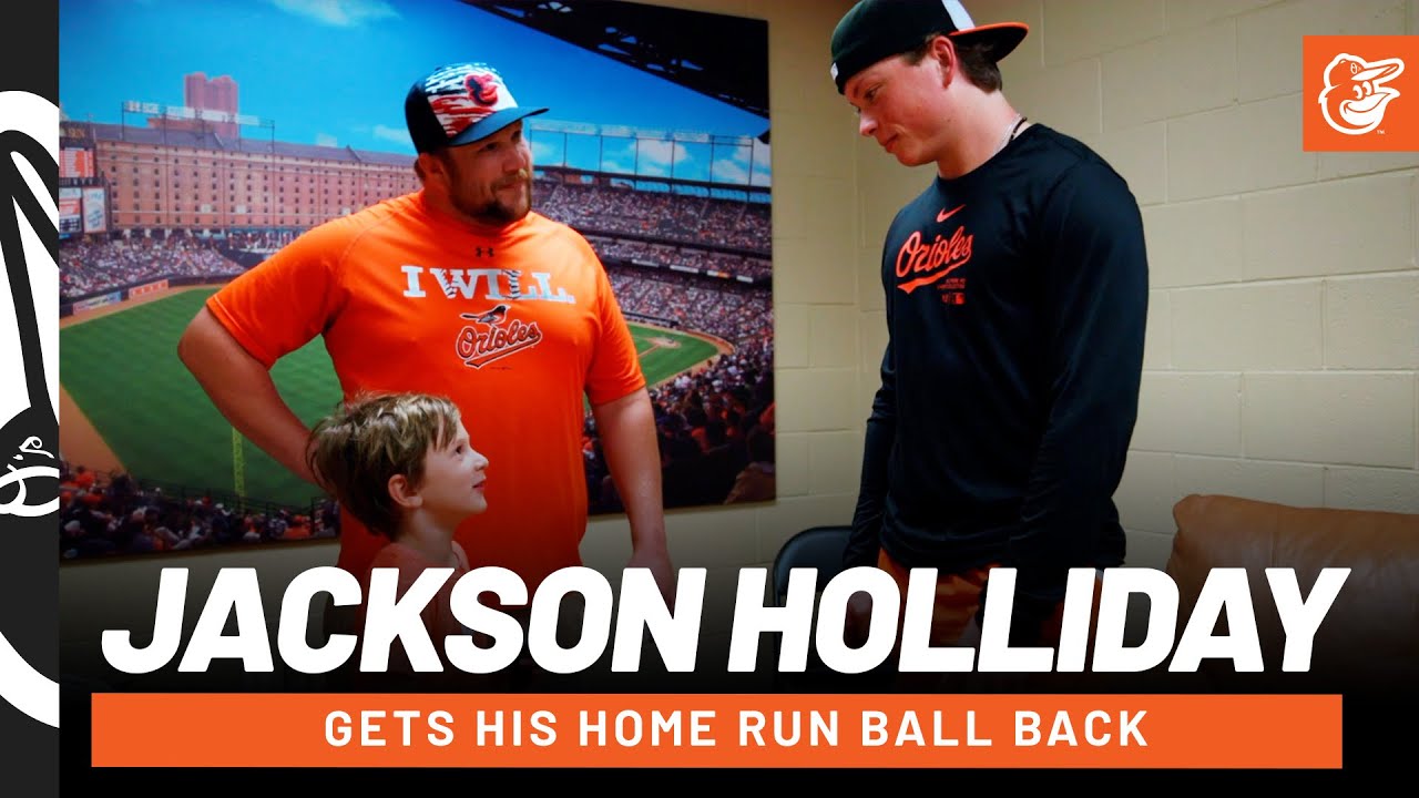 Jackson Holliday Gets Home Run Ball Back | Baltimore Orioles