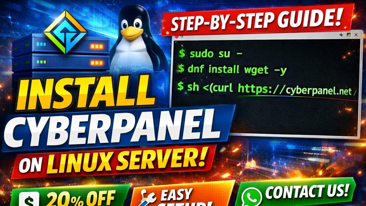 Как установить CyberPanel на сервер Linux | Пошаговое руководство