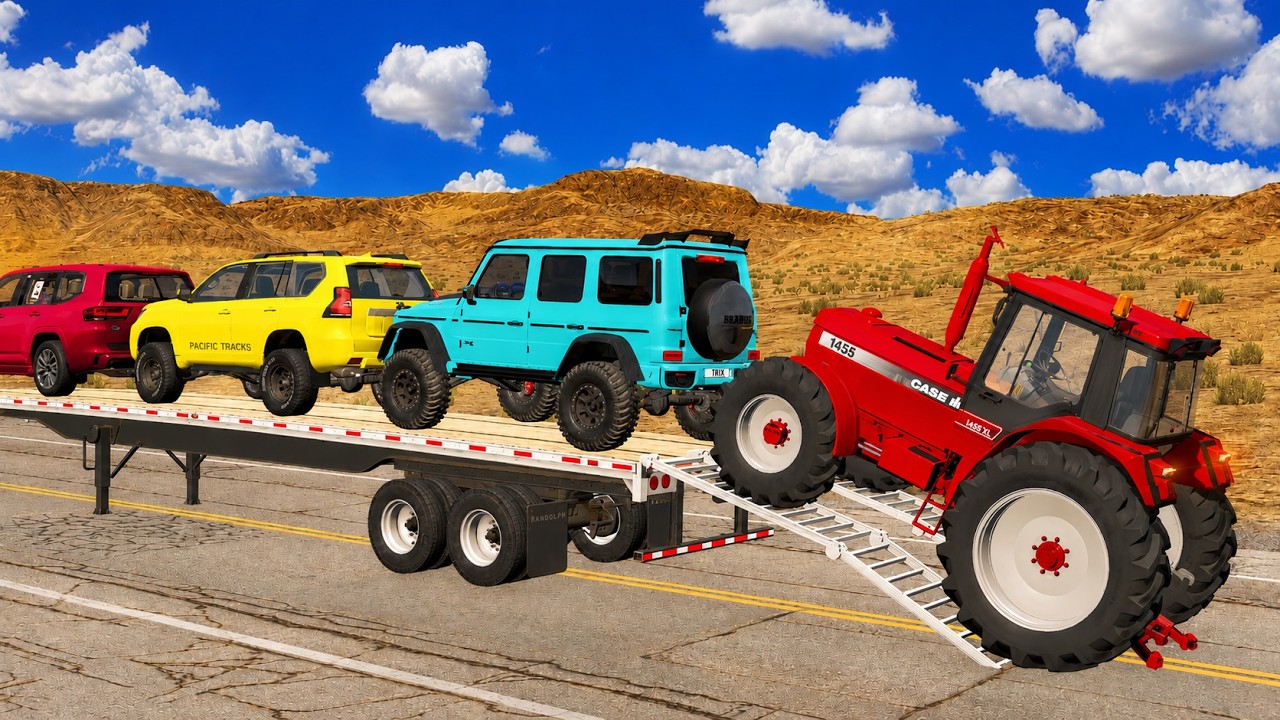 Flatbed McQueen | Transportation vs Train #867 - BeamNG.drive