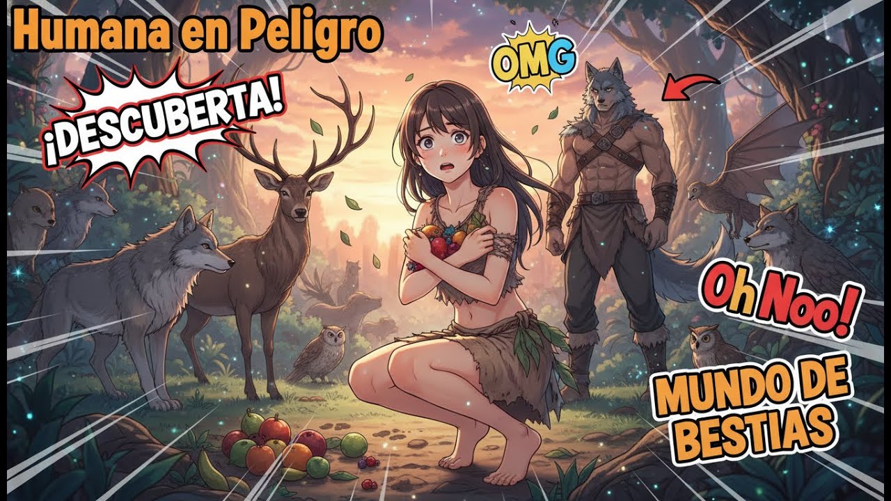 Resumen Manhua: Chica humana en mundo de bestias es vigilada por macho salvaje y dominante