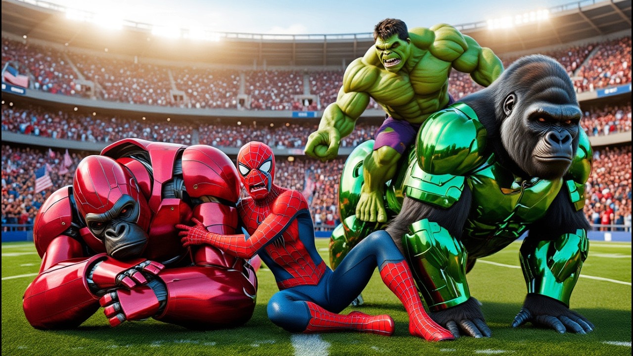 🦍🇺🇸 SPIDERMAN The American Magic Legendary King Kong Racing Championship – Epic Racing Challenge