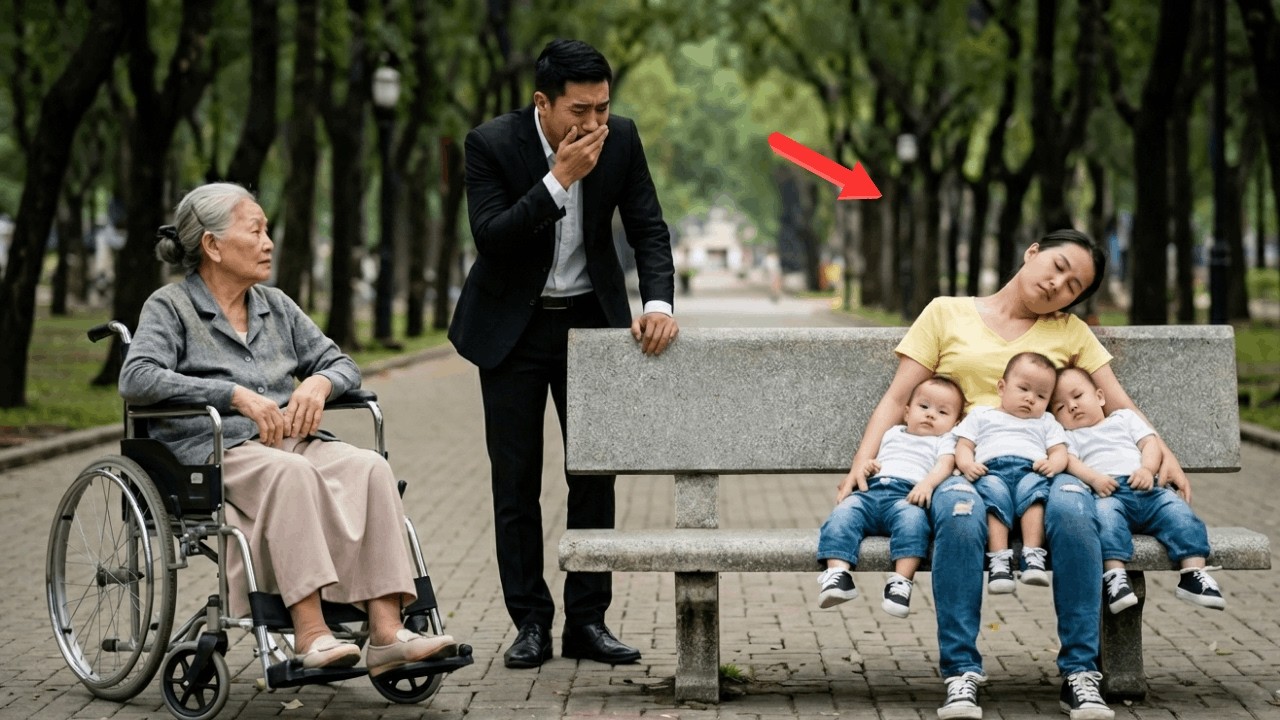 Tỷ Phú Trẻ Đưa Mẹ Đi Dạo Công Viên, Bất Ngờ Bật Khóc Khi Gặp Lại Vợ Cũ Và Ba Đứa Trẻ.