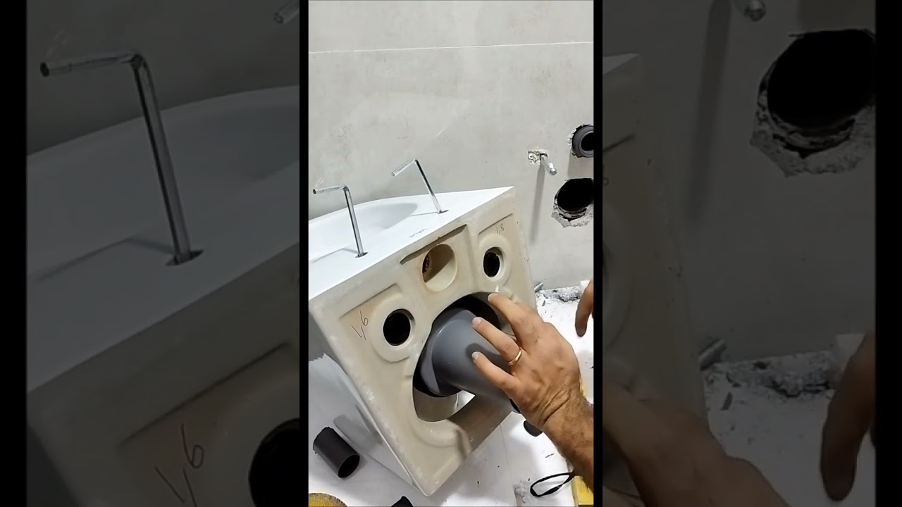 Wall-hung toilet installation tutorial...👍❤️.....آموزش کامل نصب  توالت فرنگی وال هنگ