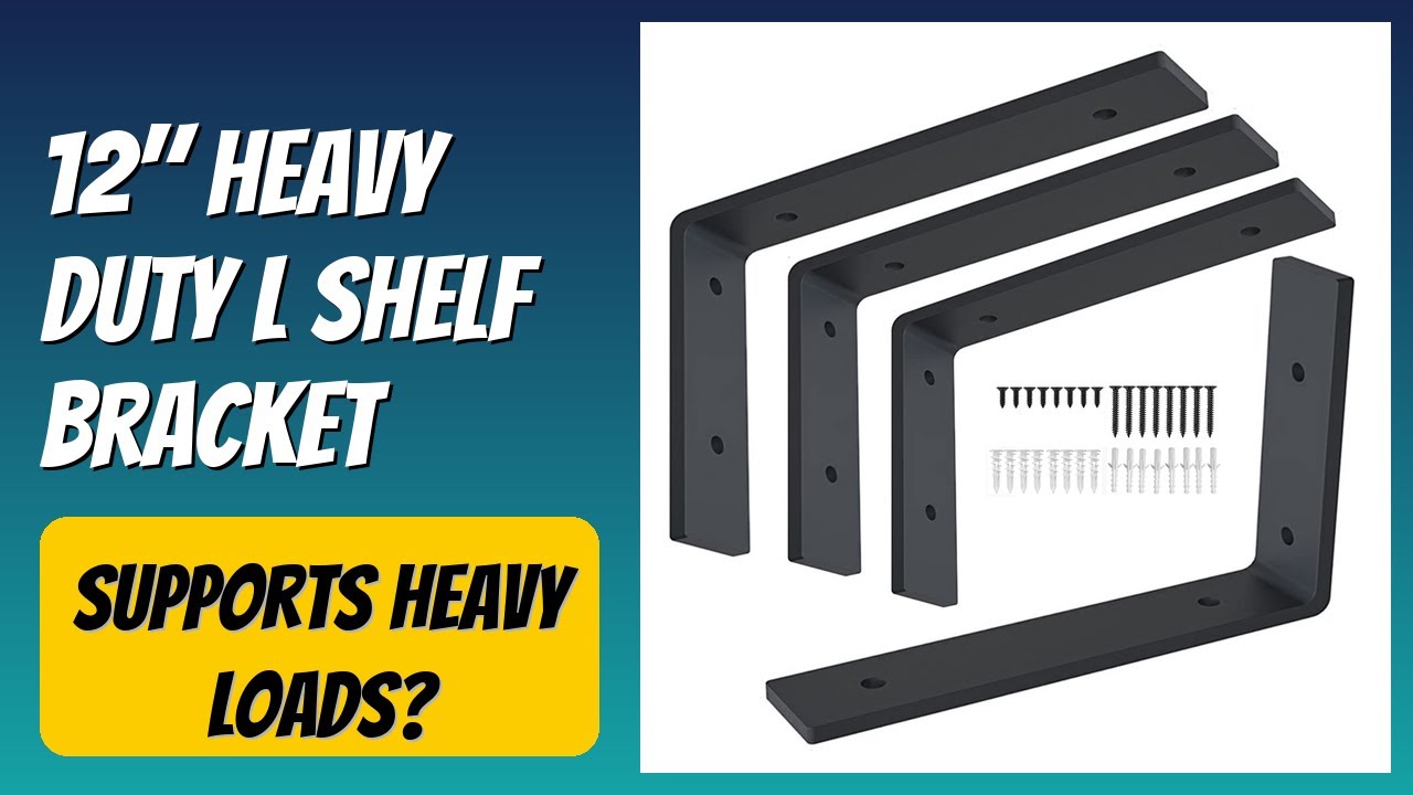 REVIEW (2025): 12" Heavy Duty L Shelf Bracket. Features.