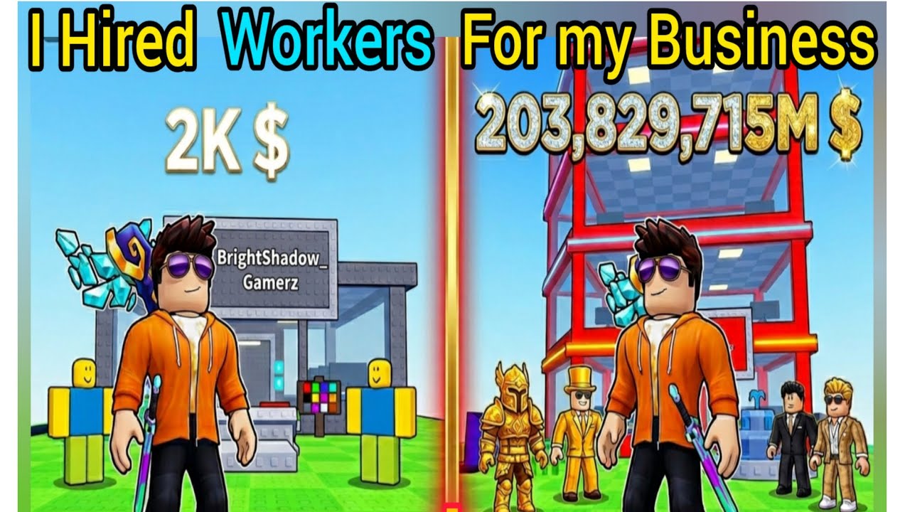 I Hired Workers for my Business 🤑 #roblox 