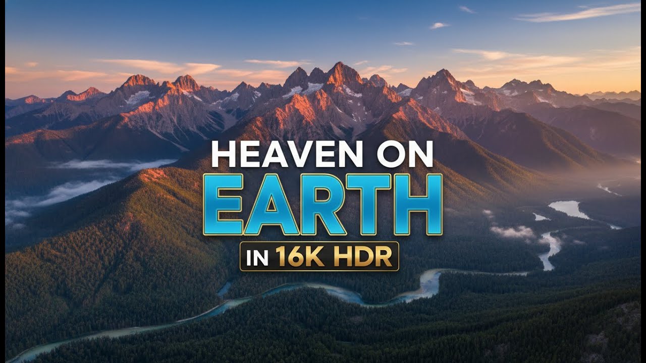 Heaven on Earth in 16K HDR | Unreal Nature in Dolby Vision | Relaxing Scenery & Meditation