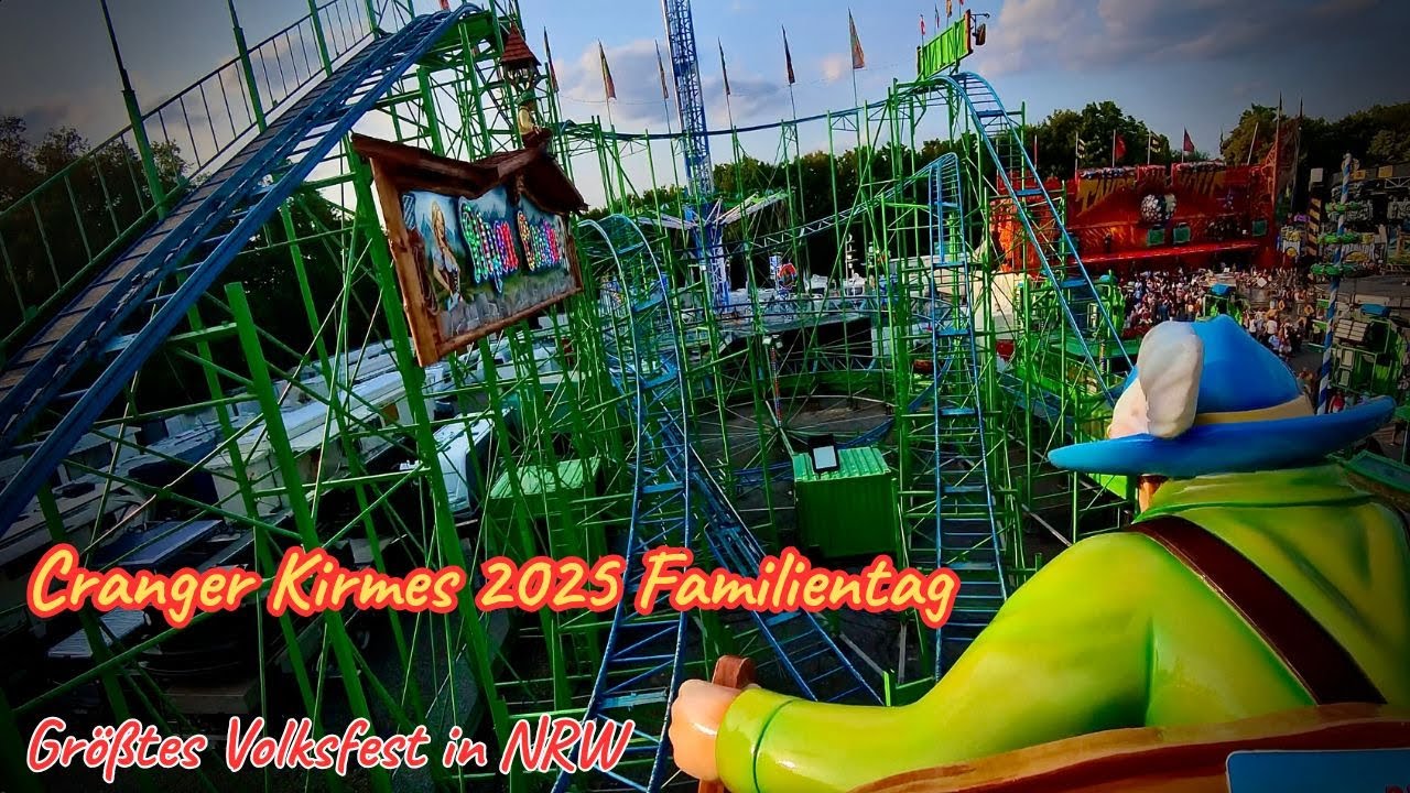 Cranger Kirmes 2025 lädt zum Familientag ein 🎢 Cranger Kirmes 2025-Größtes Volksfest in NRW｜POV