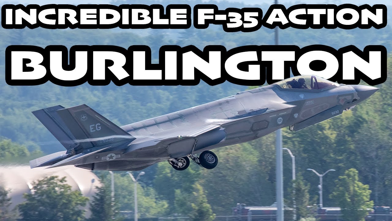 F-35 FIGHTER FRENZY! The VERY BEST of Plane Spotting at Burlington (BTV)