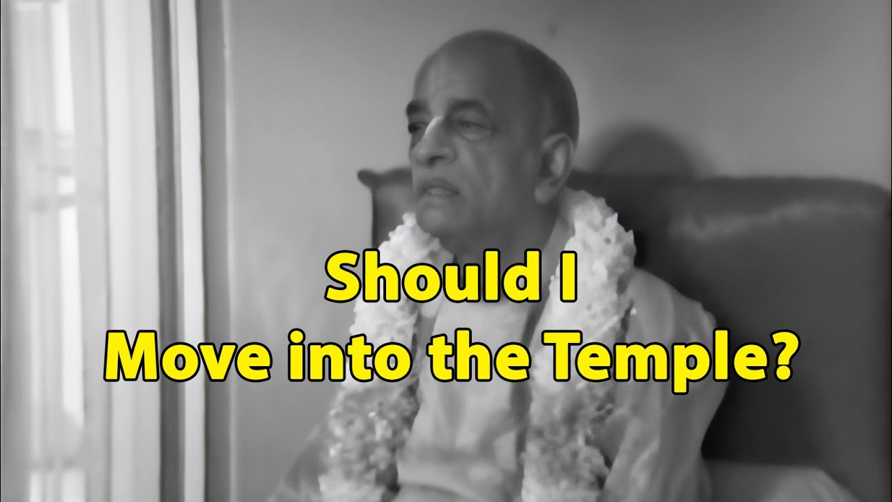 Should I leave my Job and join the Temple to become Krishna Conscious? -- Prabhupada Conversation