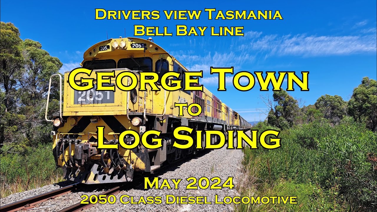 Drivers view Tasmania, George Town to Log Siding, May 2024
