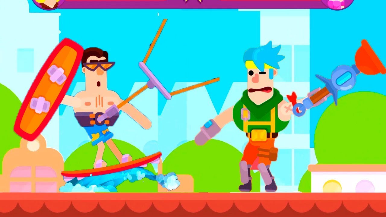 Bowmasters - New Characters - Ninjaboy & Kiteboarder Gameplay Walkthrough 2 NEW Characters