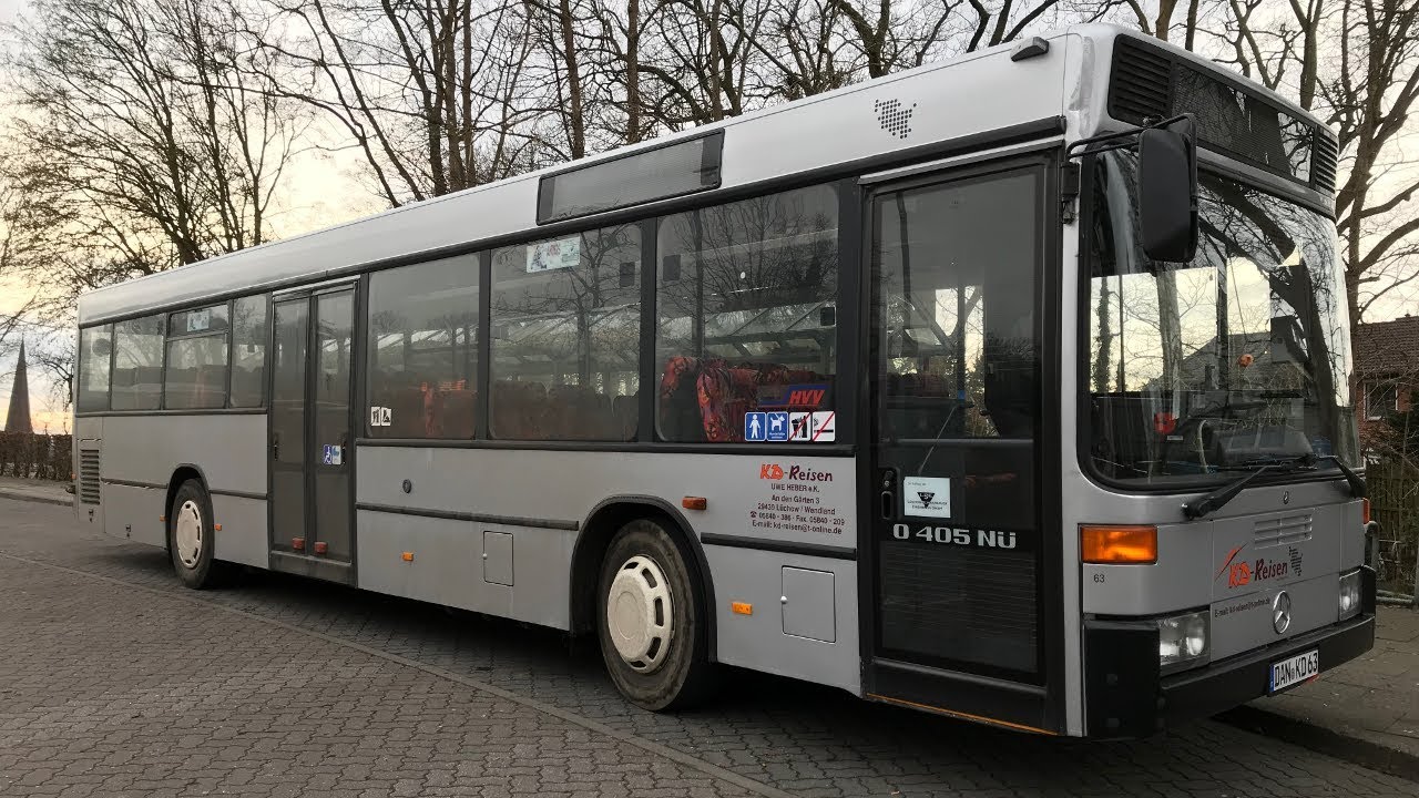 O 405 N2 Ü (KD 63, Bj. 1997) [Mitfahrt/Video | Innen + Außen] (27.12.2017)