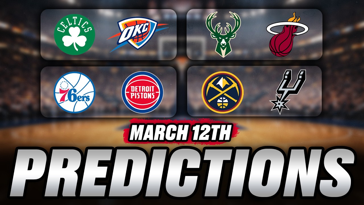 Thursday March 12 NBA BEST BETS | Nuggets at Spurs, Celtics at Thunder (and MUCH MORE!)
