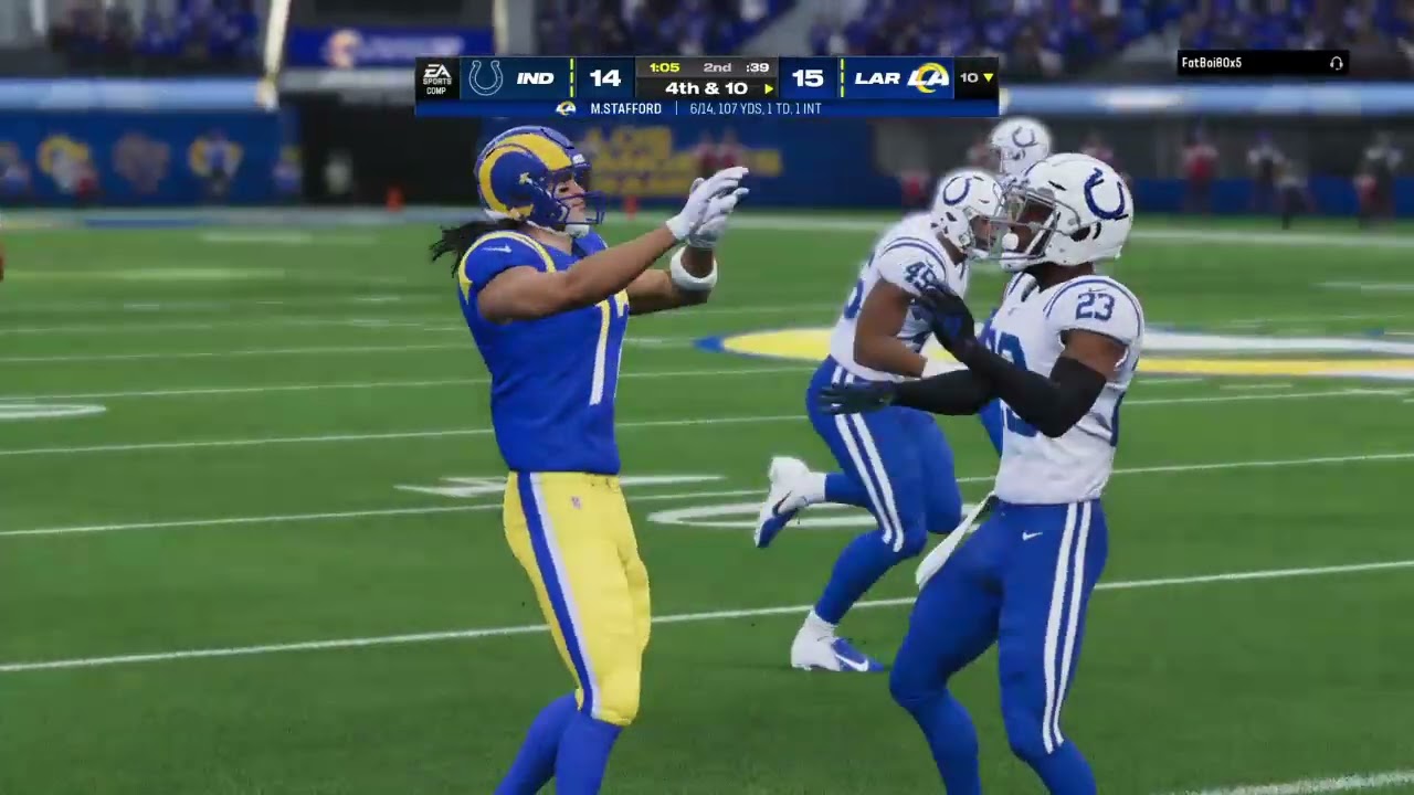 Kenny Moore and Puka Nacua have words after a broken up catch. | #ski_wii_hennessy on #Twitch #God #