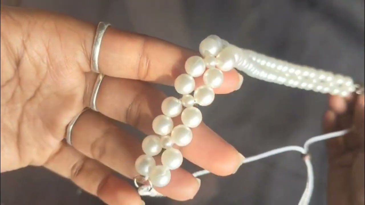Pearl Choker Necklace Making with Pearl Earrings 🥰Handmade Jewellery Tutorial#pearlchoker#pearls#diy