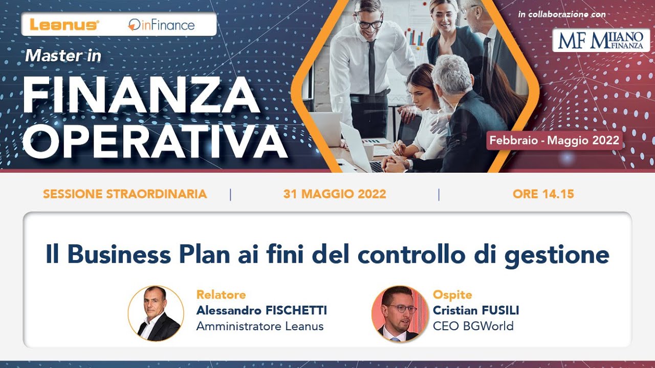 Il Business Plan ai fini del controllo di gestione