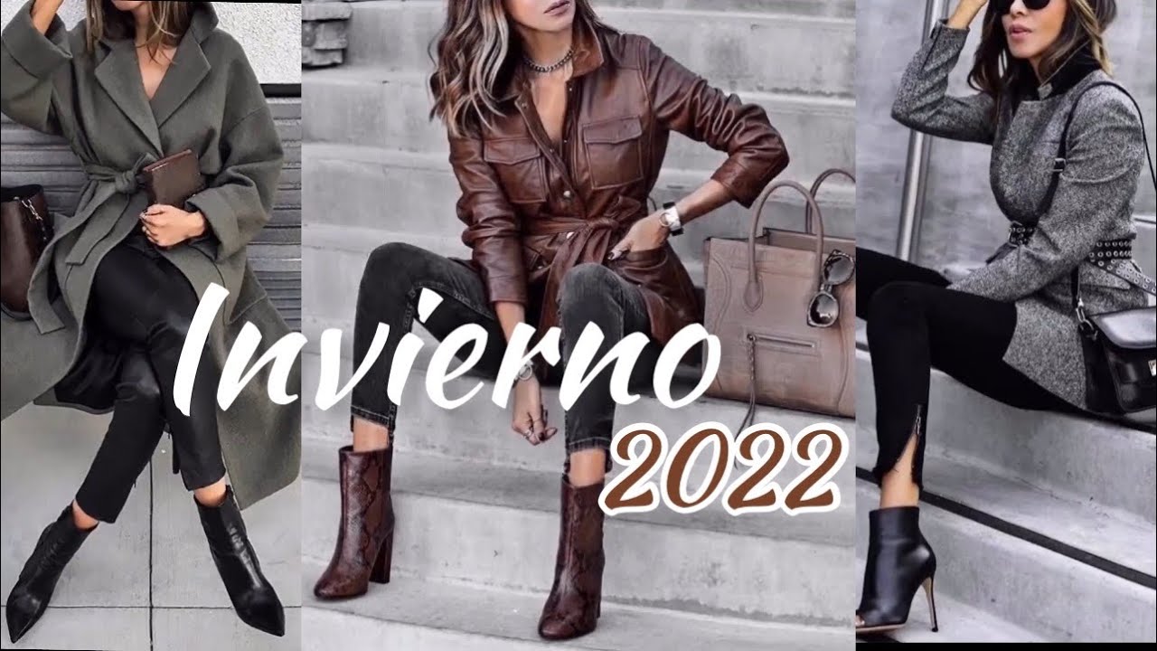 TENDENCIAS INVIERNO 2022 || MODA 2022 Mujer | OUTFITS DE MODA OTO&Ntilde;O INVIERNO 2021 2022