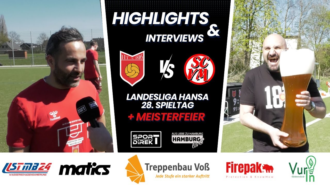 HT16 - SC Vier und Marschlande 28. Spieltag Landesliga Hansa +++ Meisterparty +++