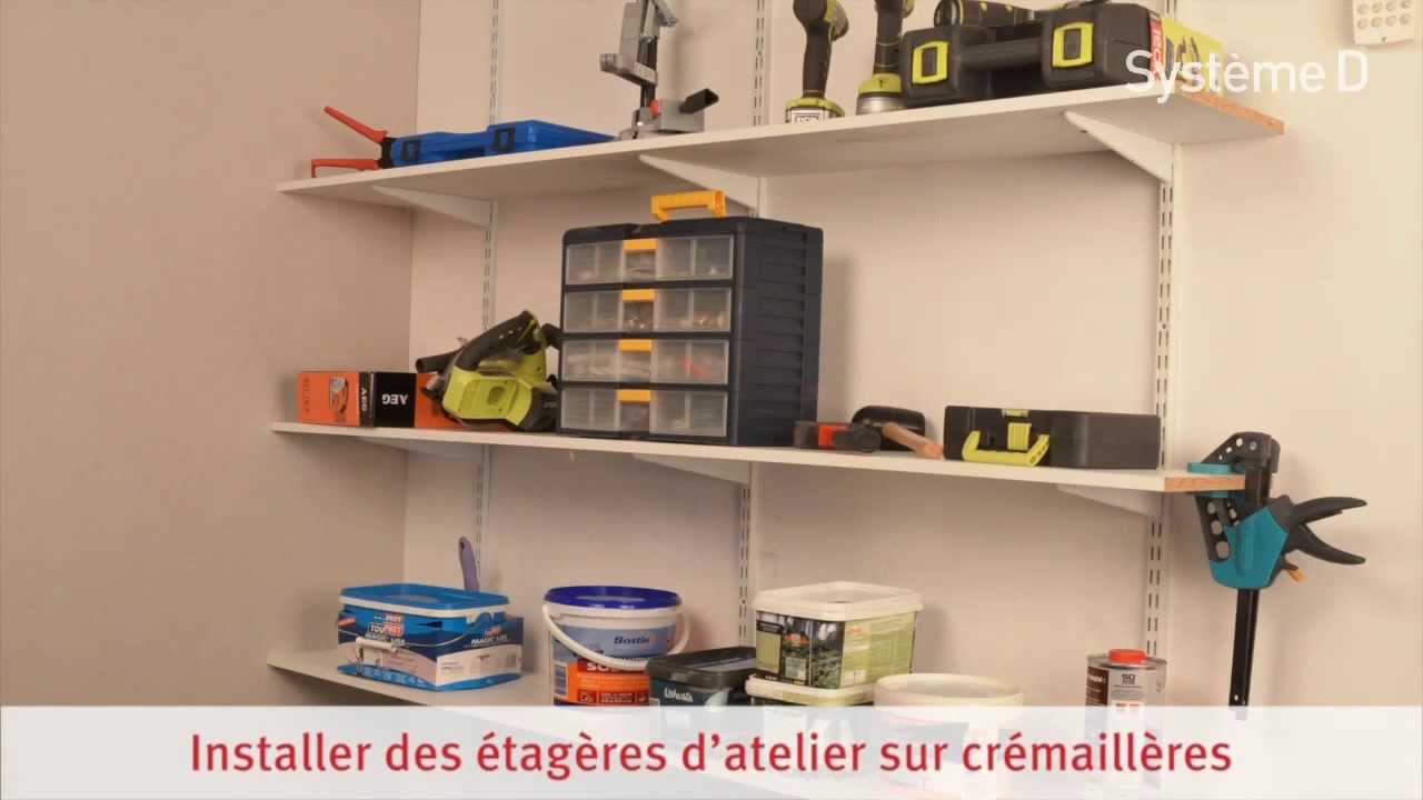 Installer des étagères sur crémaillères