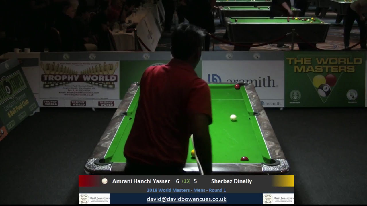 2018 World Masters -  Mens Round 1 - Amrani Hanchi Yasser v Sherbaz Dinally