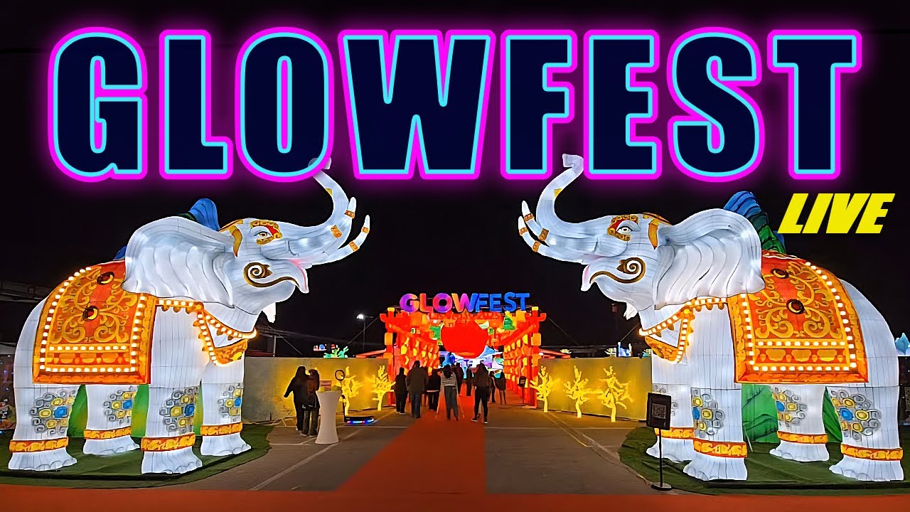 🌟LIVE AT GLOWFEST!✨️ #Live #glowinglights #art #beautiful #lasvegasattractions #holidayseason
