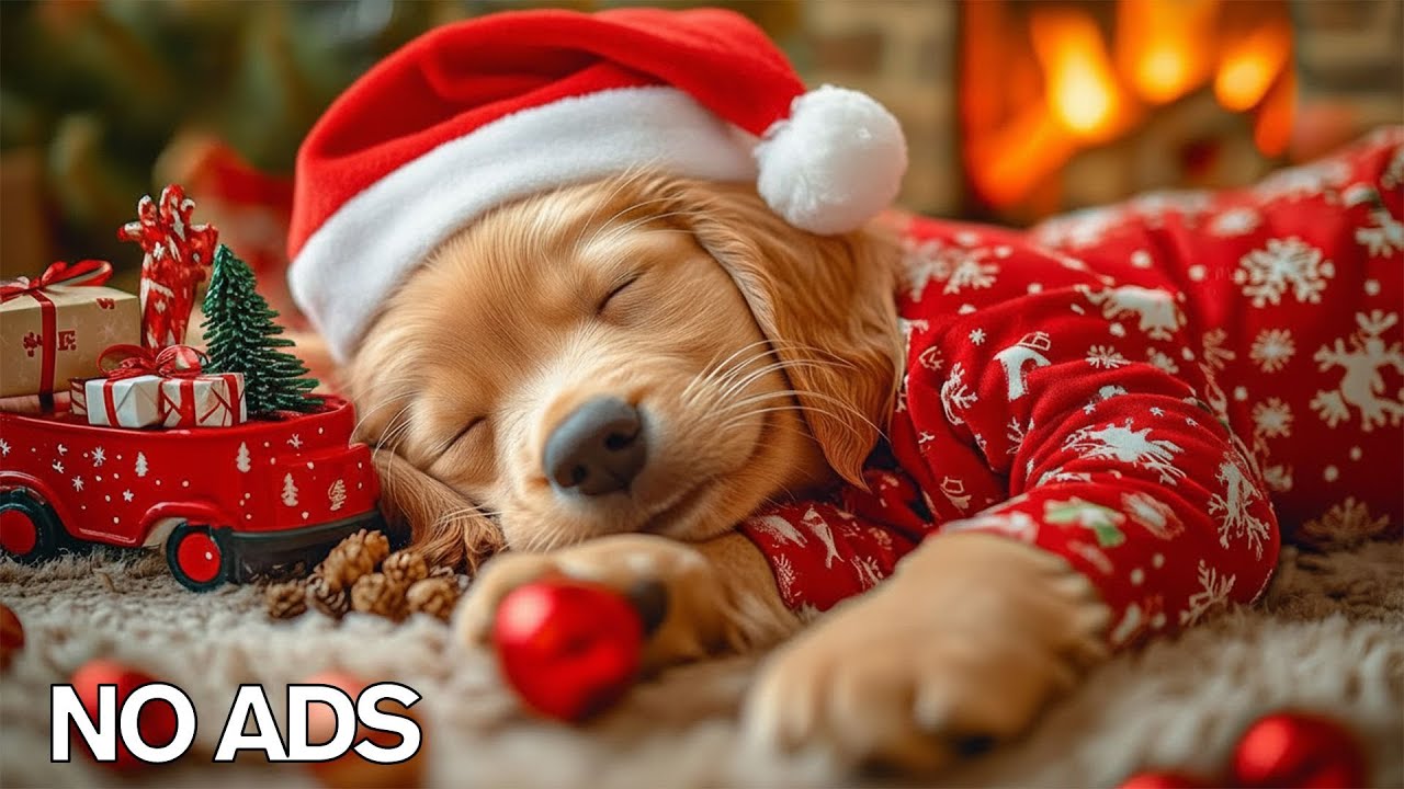 12 Hours of Dog Calming Music 🐶🎵Separation Anxiety Relief Music 💖Christmas Night Sleep 🎄✨