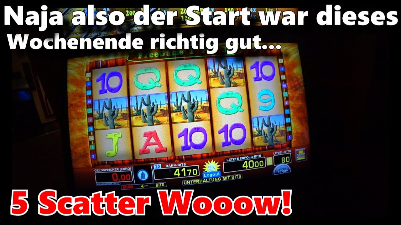 Spielothek mein Wochenende startet mit 5 Scatter bei Merkur Rail Road und fast 100 Freispiele 4 Euro